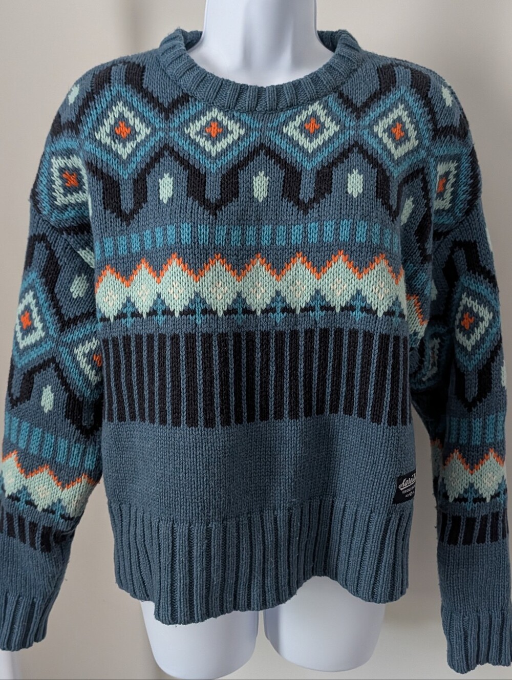 Kari Traa Textured Knit Sweater in Teal